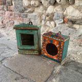 Vintage Hand Painted Clock Box group