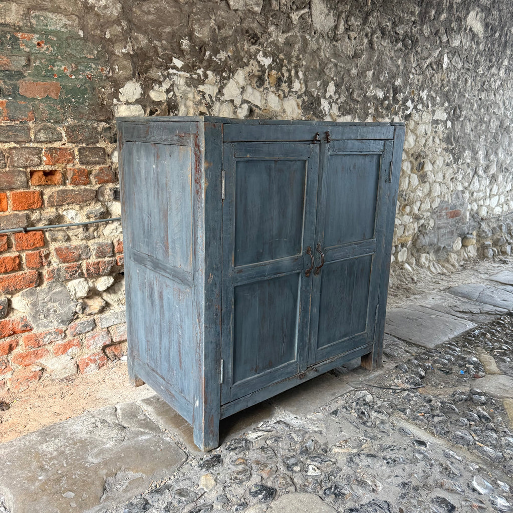 Vintage Indian Painted Cupboard Left