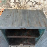 Vintage Indian Painted Cupboard Top 2