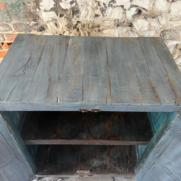 Vintage Indian Painted Cupboard Top 2