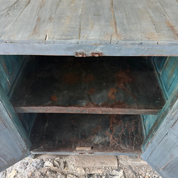 Vintage Indian Painted Cupboard Top