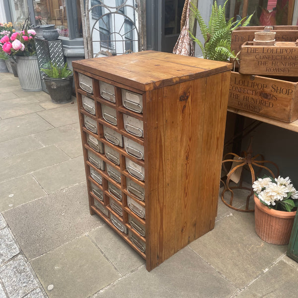 Vintage Industrial Drawer Unit Left
