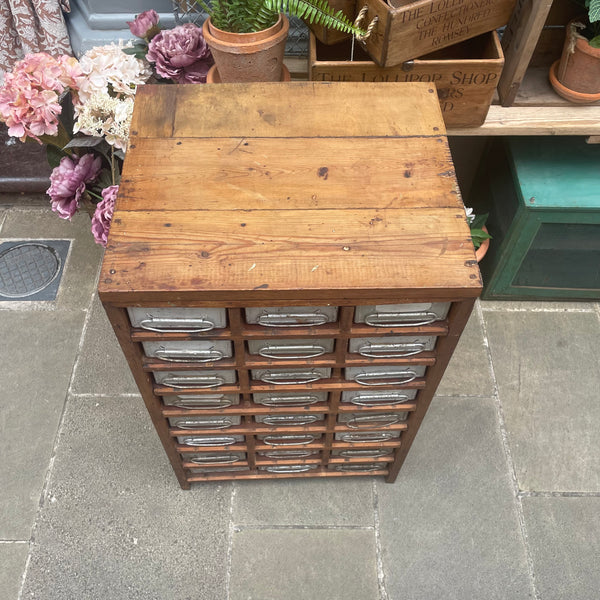 Vintage Industrial Drawer Unit Top