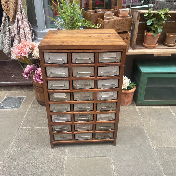 Vintage Industrial Drawer Unit