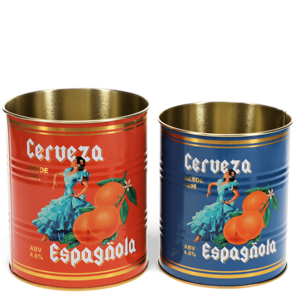 Vintage Inspired Cerveza Espanola Tins
