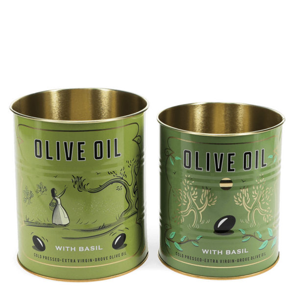 Vintage Inspired Grove Olive Oil Storage Tins
