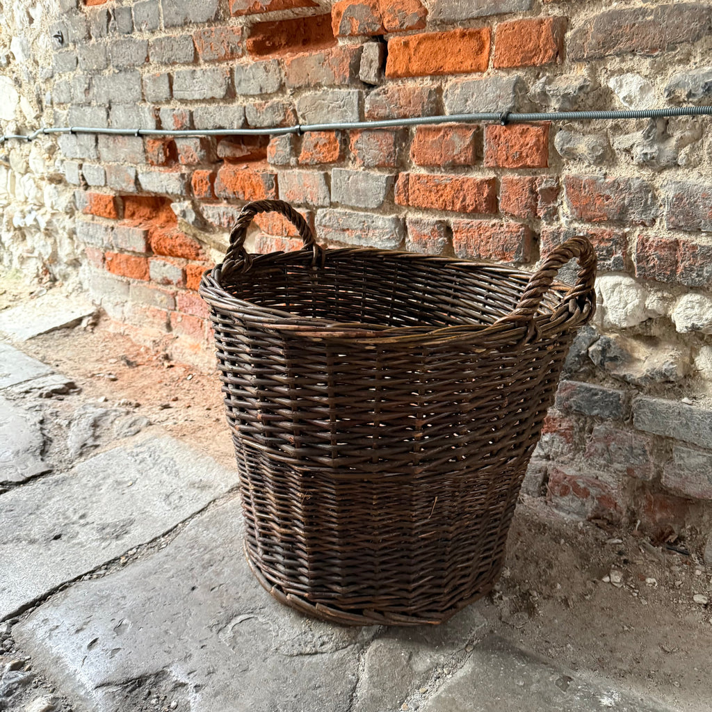 Rustic Log Baskets Vintage Log Basket – The Consortium