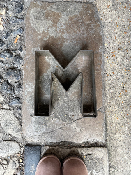 Vintage Metal Letter M 1