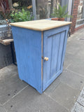 Vintage Painted Pine Cupboard left