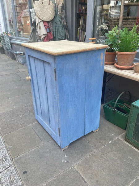 Vintage Painted Pine Cupboard Right