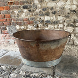 Vintage Round Rust Planter