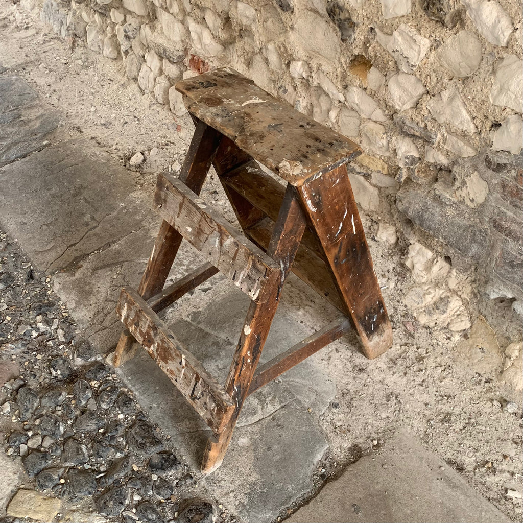 Vintage Step Ladder Back Side 