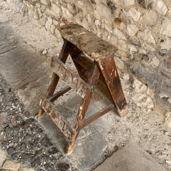 Vintage Step Ladder Back Side 