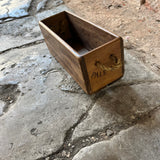 Vintage Style Hyde Abbey Brewey Wooden Box - Rope Handle Side