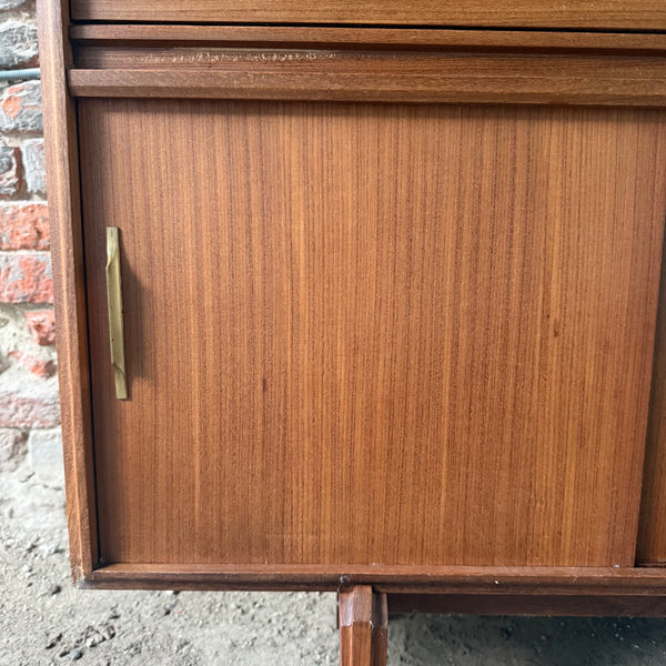 Vintage Teak Bookcase Cabinet by Guy Rogers for Beaver & Tapley Close Up
