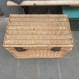 Vintage Wicker Storage Basket top