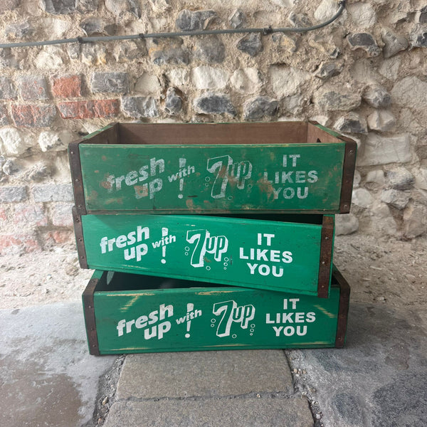 Vintage Wooden 7 Up Crates