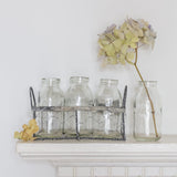 Wire Basket with 6 Mini Bottles