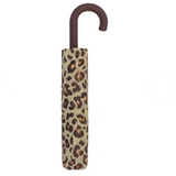 X-brella leopard print umbrella closed