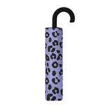 X-brella purple leopard print umbrella closed