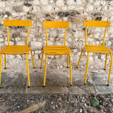Yellow Painted Retro Chair