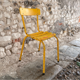 Yellow Painted Retro Chair