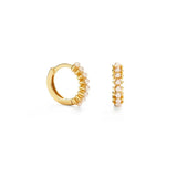 Amano Studio 10mm Huggie Hoop Earrings - Pearl