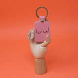 Boobs Keyring - Pale Pink