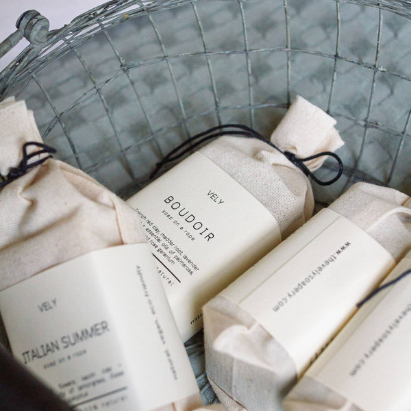 Vely Natural Handmade Soap On A Rope "Italian Summer"