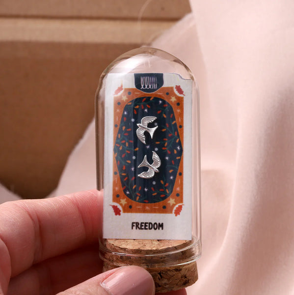 Attic Creations 'Freedom' Bird Earrings - Silver