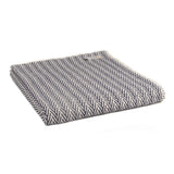 Cotton Herringbone Throw - Navy