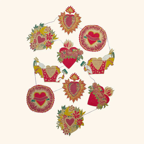 East End Press Hearts Sewn Garlands