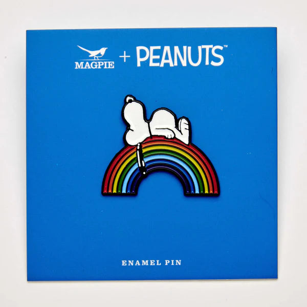 Peanut Vibe Enamel Pin - Rainbow