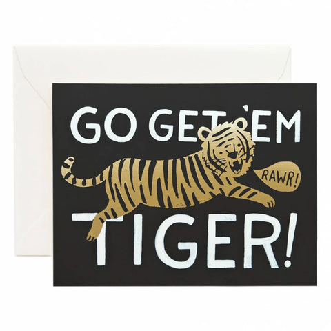 Rifle Paper Go Get 'Em Tiger Card