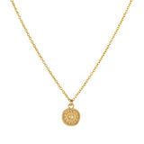 One & Eight Antique Coin Necklace - Gold