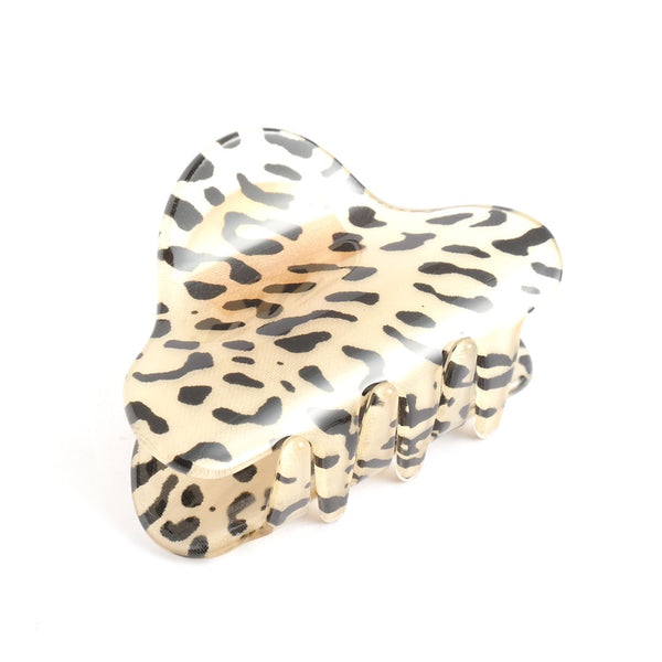 Oval Leopard Hair Claw