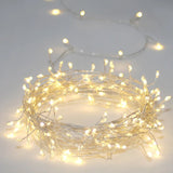 Silver Cluster LED Light Chain with Transformer
