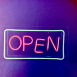 Open Neon Light - Blue/Pink