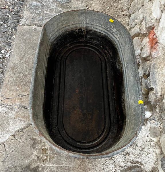 Galvanised Metal Planter