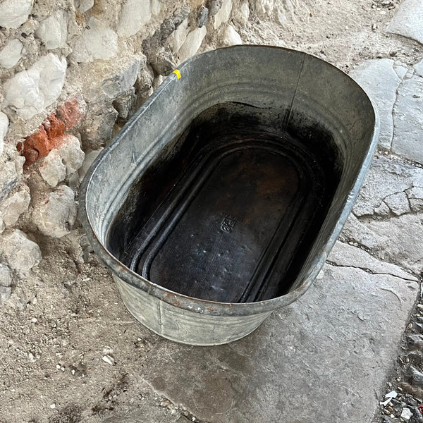 Galvanised Metal Planter