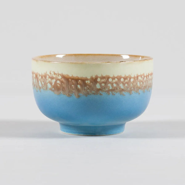 HK Livings 70s Ceramics Noodle Bowls Seabreeze Blue