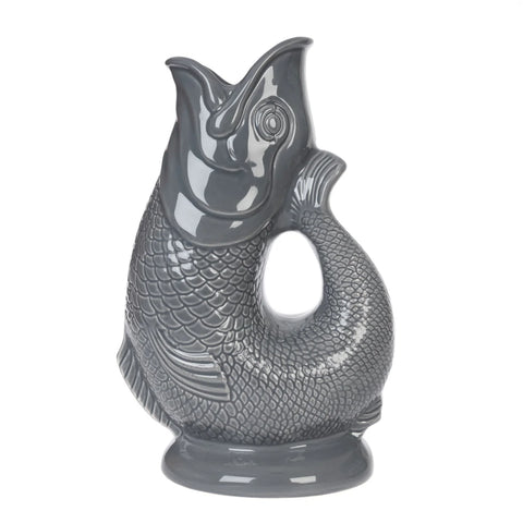 Ceramic Gluggle Jug - Slate