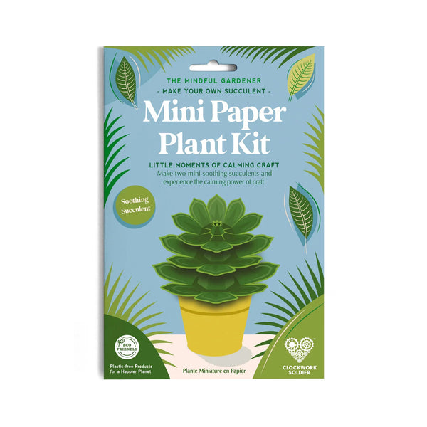The Mindful Gardener - Mini Paper Plant Kit - Succulents