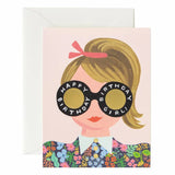 Rifle Paper Meadow Girl Birthday Card