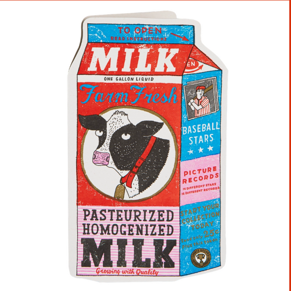 milk carton card