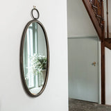 Oval Mirror with Hoop