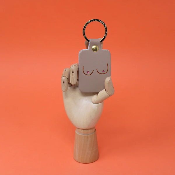 Boobs Keyring - Nude