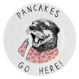 'Pancakes Go Here' China Plate