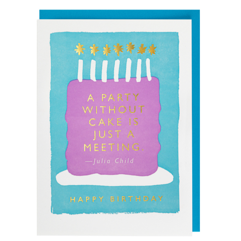 party without a cake card