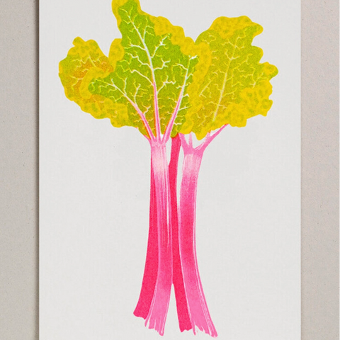 rhubarb print